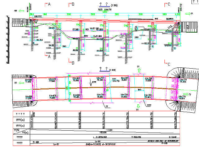 [知名大院]双向四车道一级公路工程施工图1015张附预算及计算书（路桥涵隧，交通）-桥型布置图