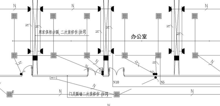 某办公楼电气施工图纸资料下载-某办公楼电气施工图