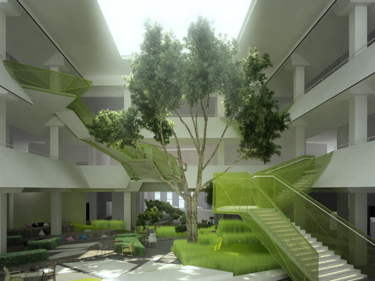 室外休闲景观3D模型资料下载-休闲中厅3D模型下载