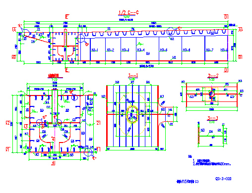 桥梁钢结构安装施工组织设计（共34页，含CAD施工图纸）-边箱截面详图