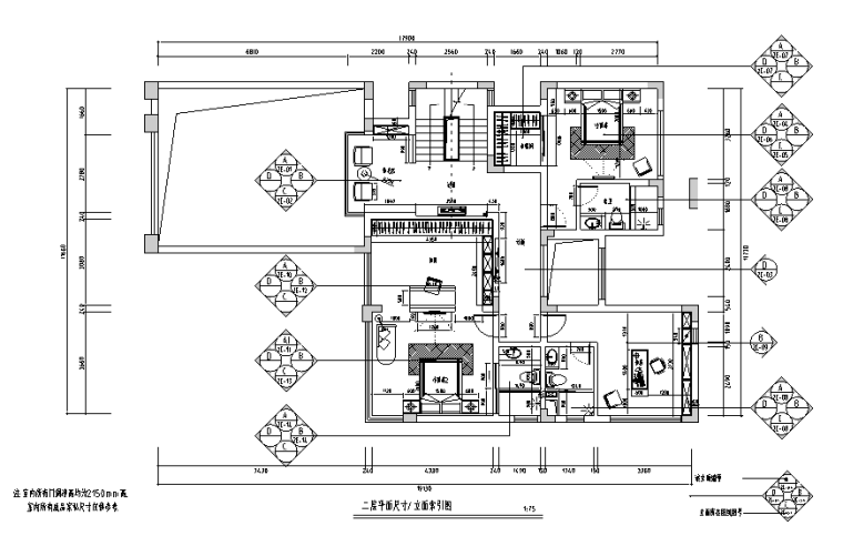 酒店客房精装修电气图资料下载-4套别墅精装修设计施工图