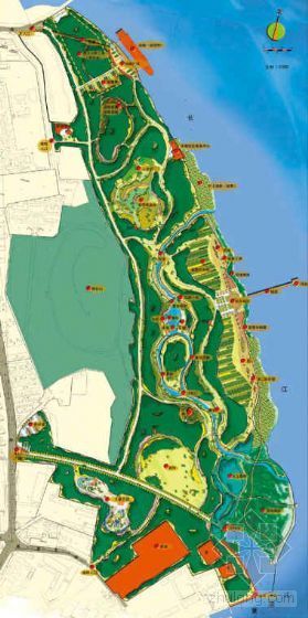 城市小型公园景观设计方案资料下载-滨江公园景观设计方案