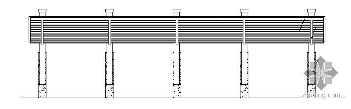 弧形建筑cad施工图资料下载-某酒店弧形花架施工图