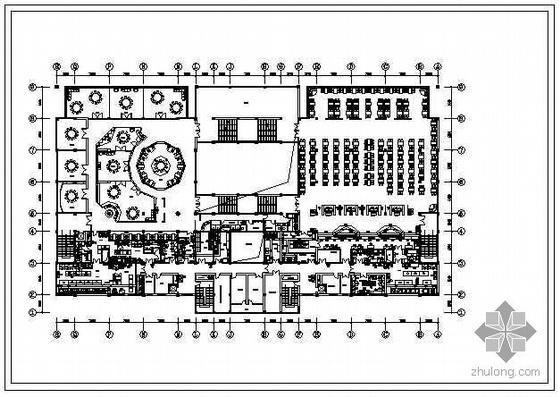 大学餐厅CAD图纸资料下载-大学餐厅全套装修图