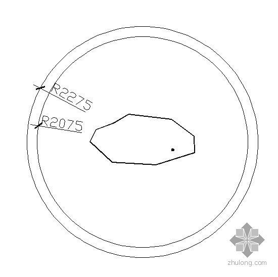 cad花池大样资料下载-圆形花池大样图