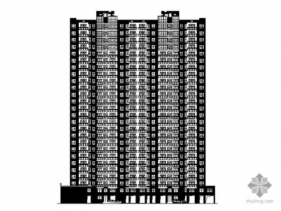 六层住宅小区效果图资料下载-[合肥]某居住小区二十六层住宅楼（9号楼）建筑施工图