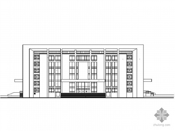 平顶山中学施工图资料下载-[平顶山]某七层办公楼建筑施工图