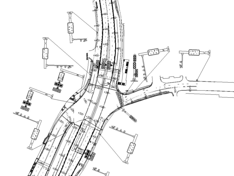 防撞立柱施工图资料下载-城市道路及立交工程全套施工图设计412张（道排,电照,桥梁,交通）