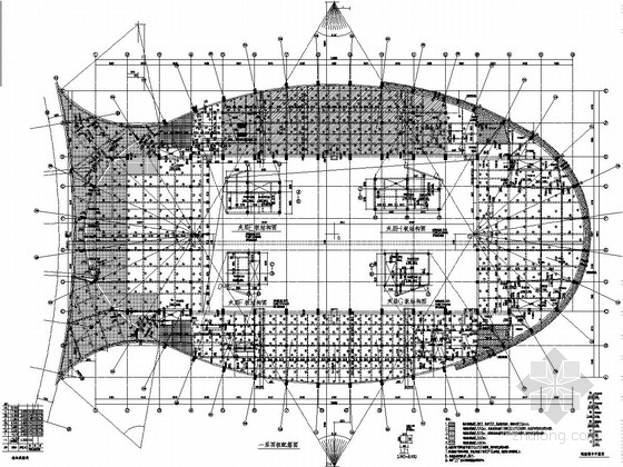 地下人防带车库施工图资料下载-[吉林]四层框架结构体育中心结构施工图(带地下室)