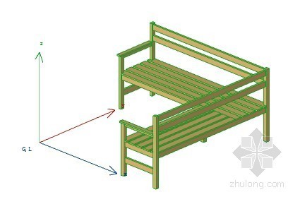 长椅 ArchiCAD模型