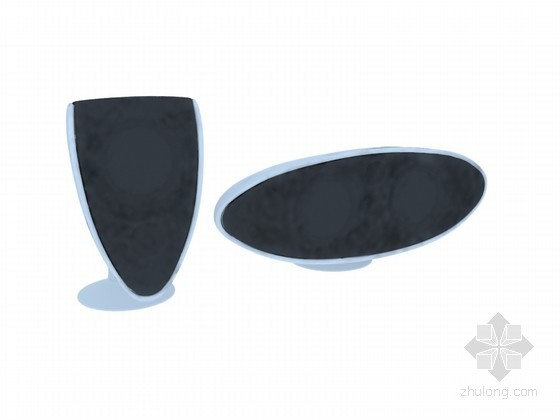 音响cad图片资料下载-现代小音响3D模型下载