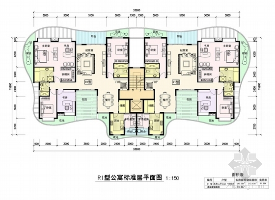 [海南]现代风格海景住宅小区规划设计方案文本-现代风格海景住宅小区规划设计方案平面图