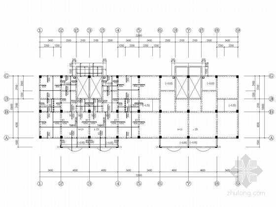 框架住宅12层平面图资料下载-三层框架住宅结构施工图