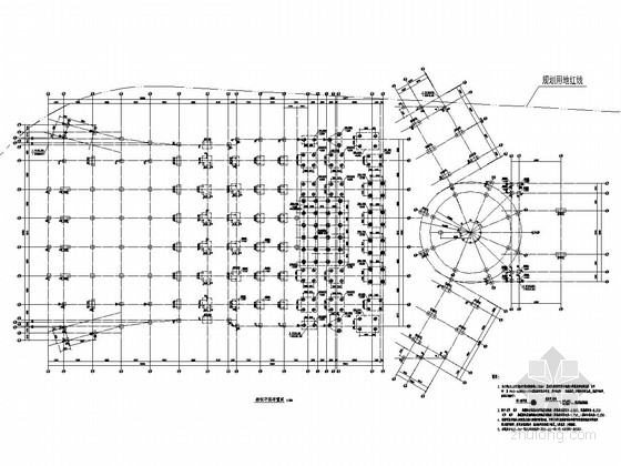 高层钢结构施工图纸资料下载-[浙江]地上21层框剪结构与三层框架结构办公大楼结构施工图（含钢结构 113张图纸）