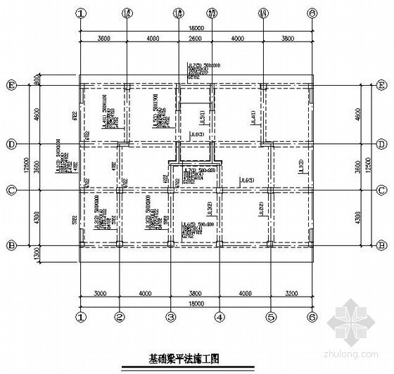 六层私人住宅设计图资料下载-[蕲春]六层底部框架抗震墙结构私人住宅结构设计图