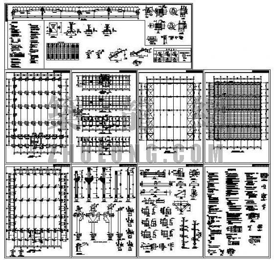 钢排架抽柱施工图资料下载-某排架结构厂房施工图