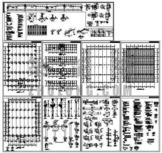 厂房排架结构施工资料下载-某排架结构厂房施工图