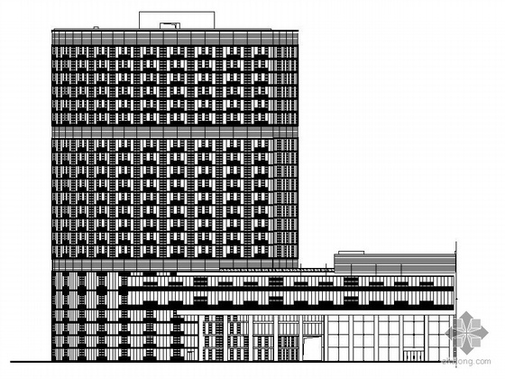 急救医院施工图资料下载-[长沙]某医院二十三层医疗急救外科大楼建筑施工图