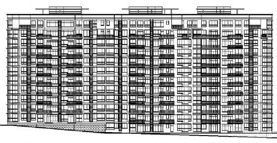 25层塔式住宅楼建筑方案资料下载-某十二层住宅楼（香榭里）建筑方案图
