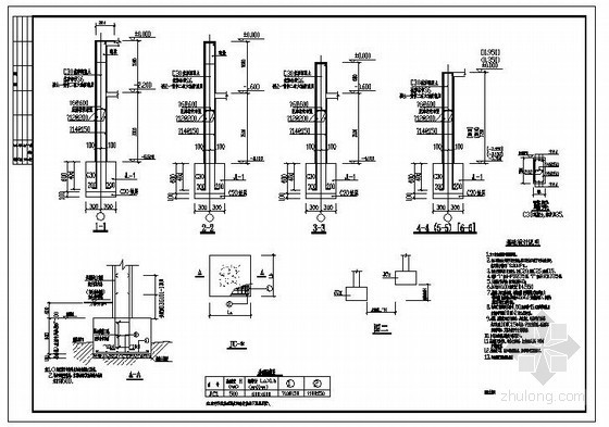 三层工字钢结构设计图资料下载-某三层钢框架结构设计图
