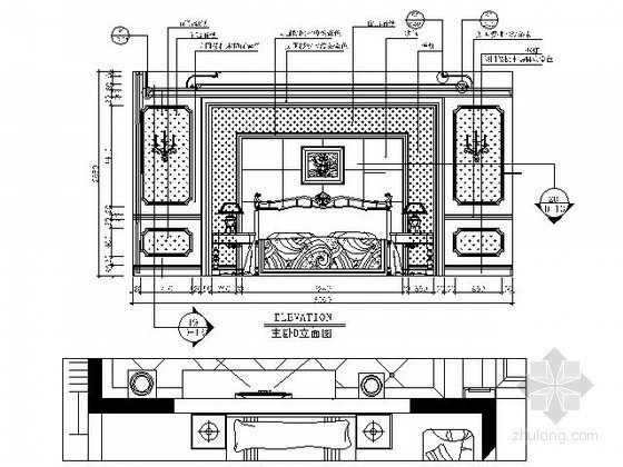 [江西]欧式四居样板间施工图（含效果）-图8