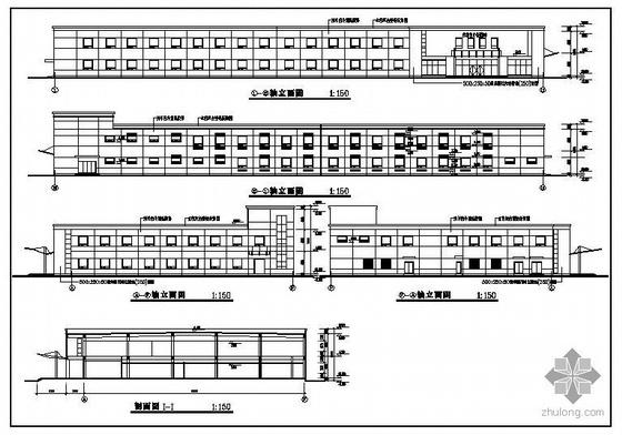 屋顶排烟机房建筑结构图资料下载-无锡某综合厂房建筑结构图