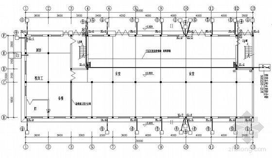 学生宿舍建筑给排水资料下载-某四层学生宿舍给排水图纸