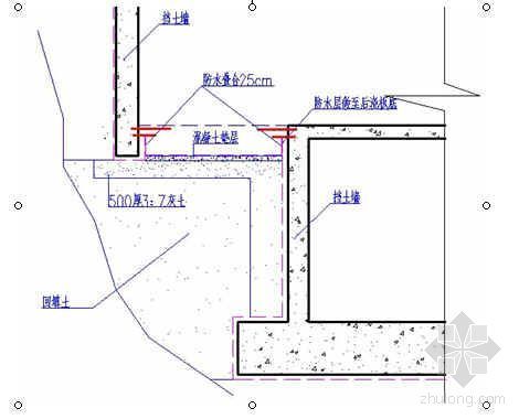工程逆作法施工工法资料下载-悬挑地下室逆作法施工工法