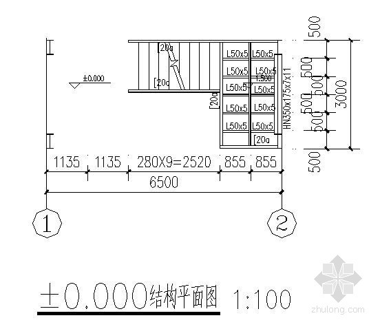 扶手楼梯节点资料下载-汽车4S店钢楼梯节点构造详图