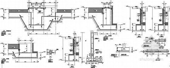 基础构造及配筋图资料下载-[山东]19层剪力墙住宅电梯基坑及集水坑、基础外挑节点构造详图