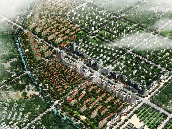 小学建筑规划方案资料下载-[新疆]托斯卡纳风格高档居住区规划方案文本