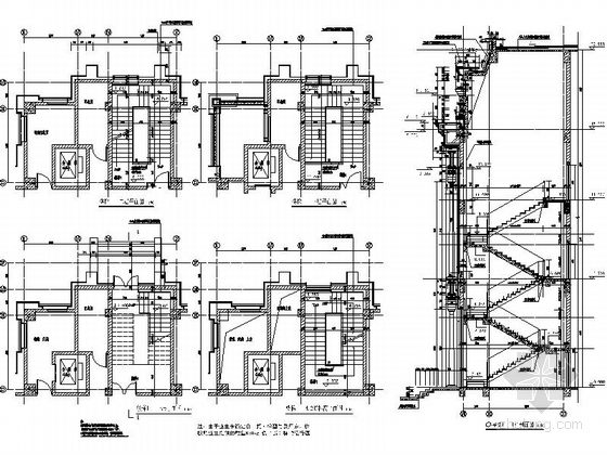 [浙江]三层西班牙风格售楼处建筑施工图-三层西班牙风格售楼处建筑大样图