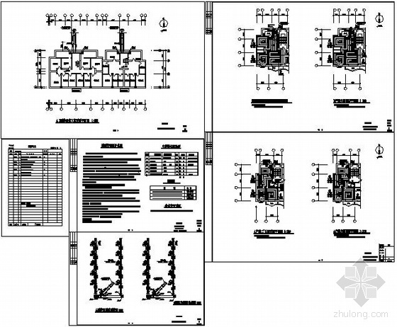 住宅水电暖六层图纸资料下载-某六层住宅地暖全套图纸