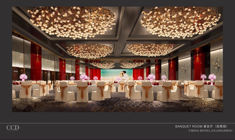 酒店宴会厅ccd设计资料下载-[广东]CCD-广州中国大酒店宴会厅改造设计方案