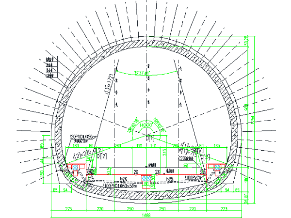 拱顶线节点资料下载-大通隧道拱顶脱空处理方案