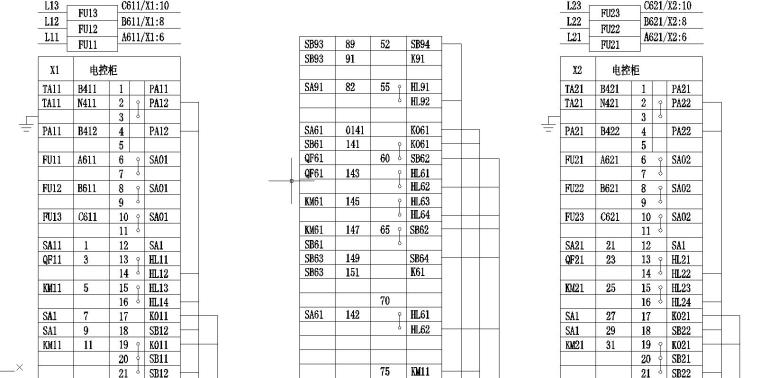 多联机信号线原理图资料下载-低压电器控制原理图