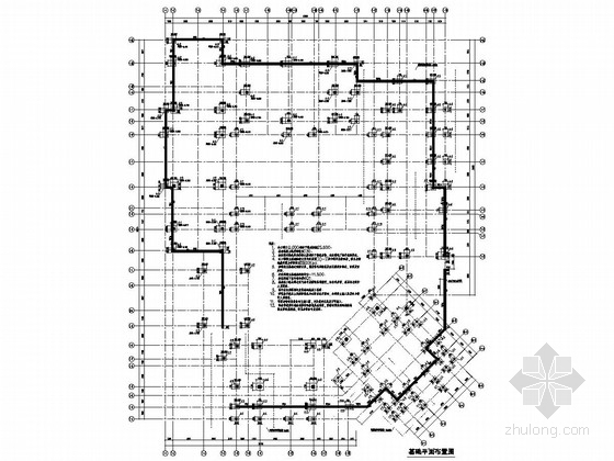 三层框架结构办公楼施工方案资料下载-[上海]地上三层框架结构办公楼结构施工图