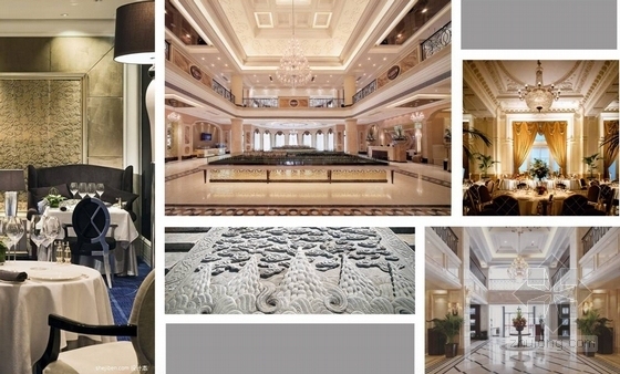 [涿州]奢华欧式新古典主义风格售楼处室内设计方案概念图
