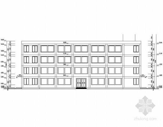 多层厂房结构计算书资料下载-四层框架结构厂房建筑及结构施工图（含计算书）