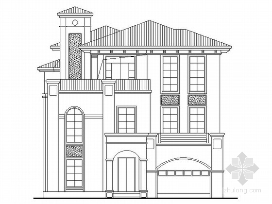 欧式独栋私家别墅资料下载-3层独栋欧式别墅施工图纸带效果图
