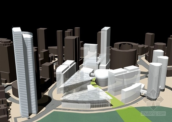 [重庆]半岛城市形象设计方案文本-城市规划效果图 