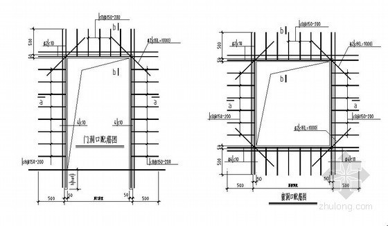 窗洞口配筋资料下载-门窗洞口配筋图