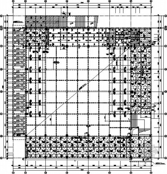 钢构架施工图资料下载-[成都]两层教学服务楼框架+钢屋盖施工图