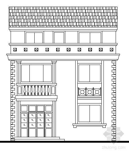 三层大别墅建筑设计图纸资料下载-某三层乡村别墅建筑设计方案