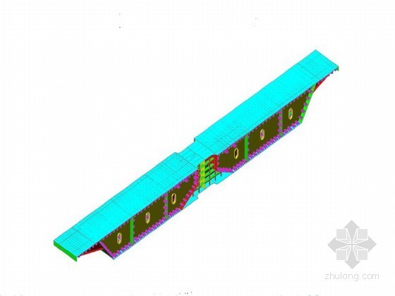 钢箱梁预拱度资料下载-彩针型独塔斜拉桥160m长钢箱梁加工方案