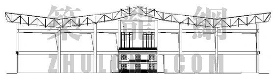 学校风雨操场建筑设计方案资料下载-某灯光球场建筑设计方案