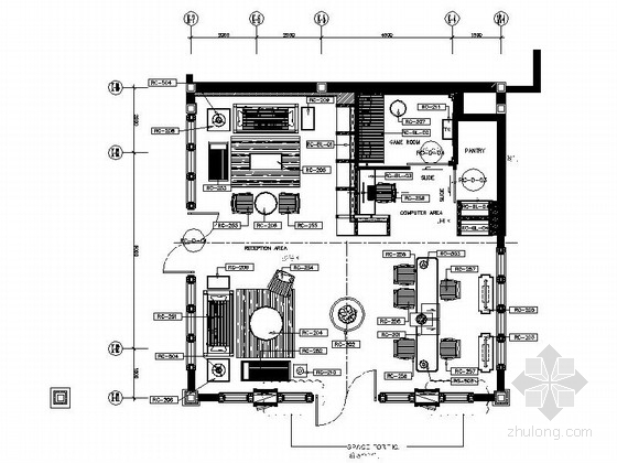 新中式接待中心全套建筑资料下载-[云南]新中式休闲度假中心接待区施工图（含效果图）