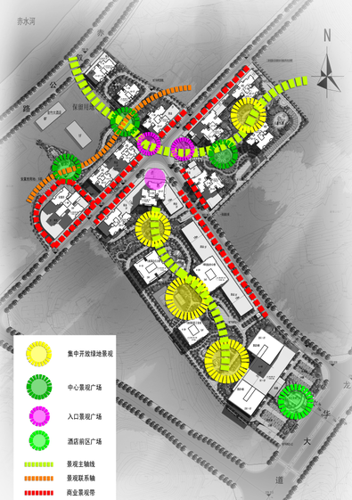 [贵州]新古典主义风格居住小区规划建筑方案设计文本-[贵州]新古典主义风格居住区规划建筑方案分析图