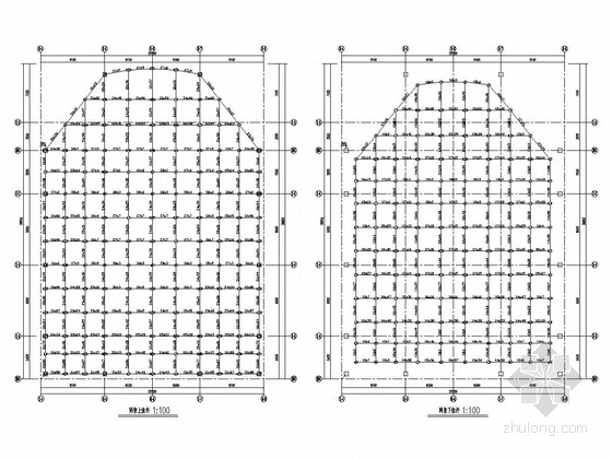 螺栓球节点正放四角锥网架资料下载-[山东]单层正放四角锥与螺栓球节点结构网架结构施工图