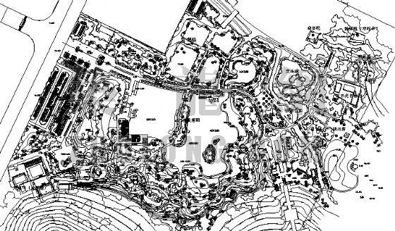 总图制图深度资料下载-公园规划总图